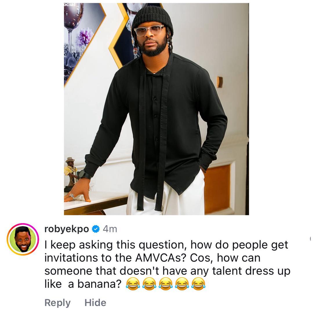 How do people get AMVCA Invites?  OAP Roby Ekpo questions red carpet appearances