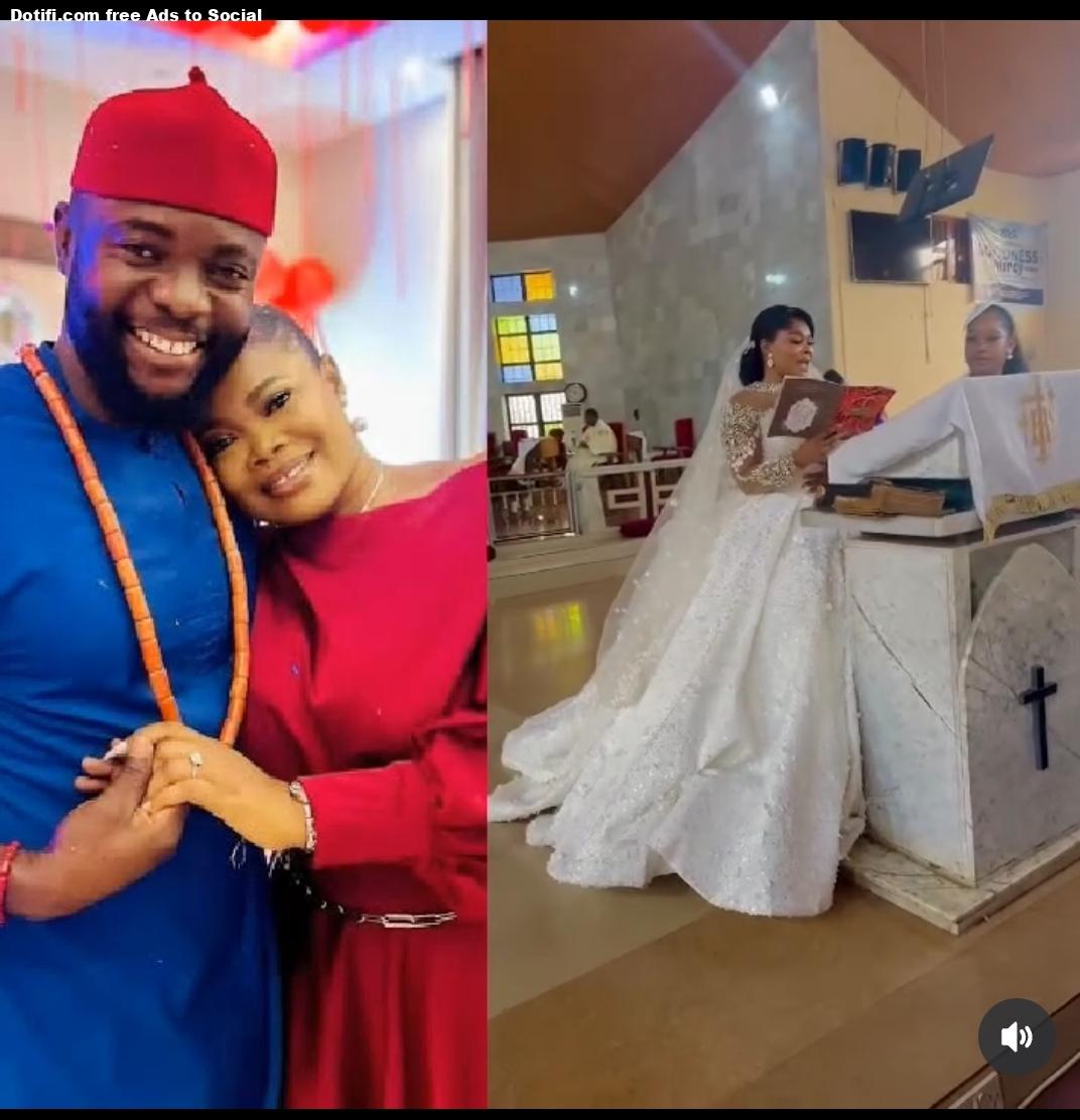 I wedded in my husbands church because he married me in full  Actress Ruby Ojiakor fires back at critics over wedding venue