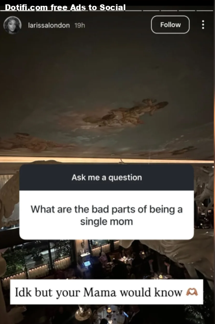 Davidos baby mama, Larissa London, responds to followers question about single motherhood